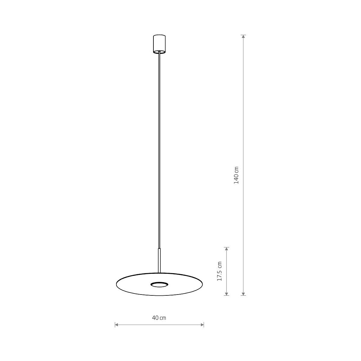 Nowodvorski Lampa wisząca SIMONE 12W only LED 50/60Hz - Stal lakierowana - Umbra blue 11414