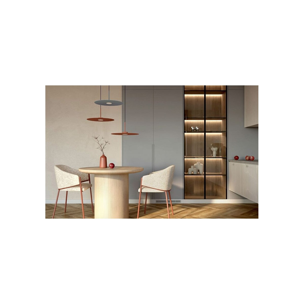 Nowodvorski Lampa wisząca SIMONE 12W only LED 50/60Hz - Stal lakierowana - Umbra blue 11414