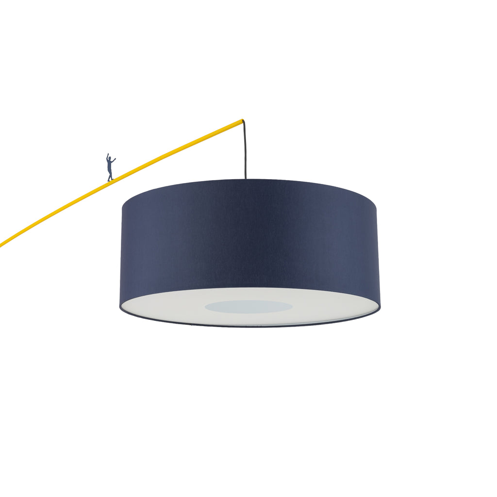 Nowodvorski Lampa podłogowa POISE B 25W only LED 220-230 50/60 Hz - Tkanina - Granatowy 11430