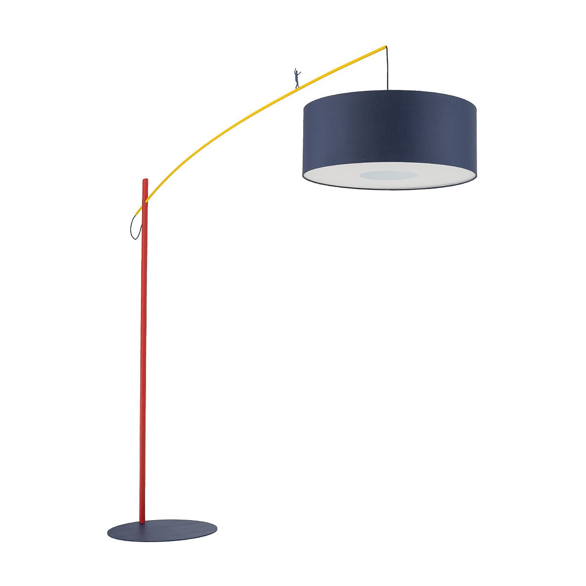 Nowodvorski Lampa podłogowa POISE B 25W only LED 220-230 50/60 Hz - Tkanina - Granatowy 11430