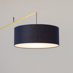 Nowodvorski Lampa podłogowa POISE B 25W only LED 220-230 50/60 Hz - Tkanina - Granatowy 11430