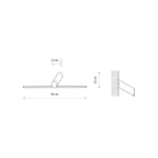 Nowodvorski Kinkiet SLASH LED 10W 50/60Hz - Aluminium lakierowane - Czarny 11431