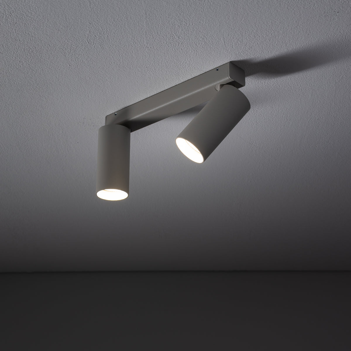 Nowodvorski Reflektorek / Spot FOURTY 10W only LED 50/60Hz - Aluminium lakierowane - Silk gray I 11437 - lampa włączona