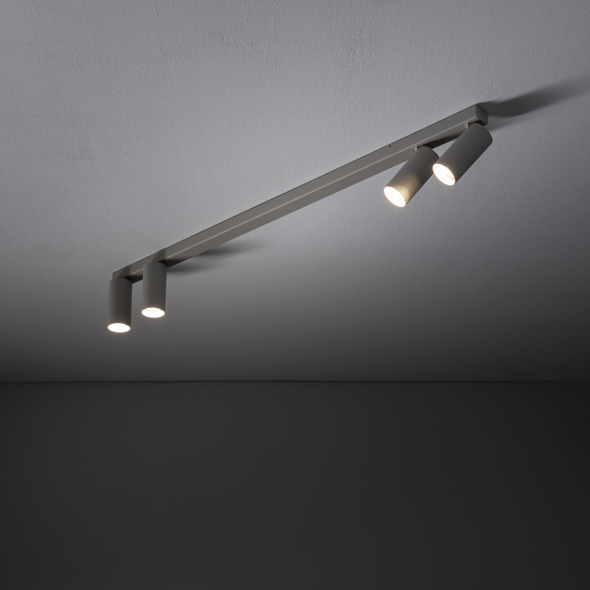 Nowodvorski Reflektorek / Spot FOURTY 10W only LED 50/60Hz - Aluminium lakierowane - Silk gray II 11438 - lampa włączona