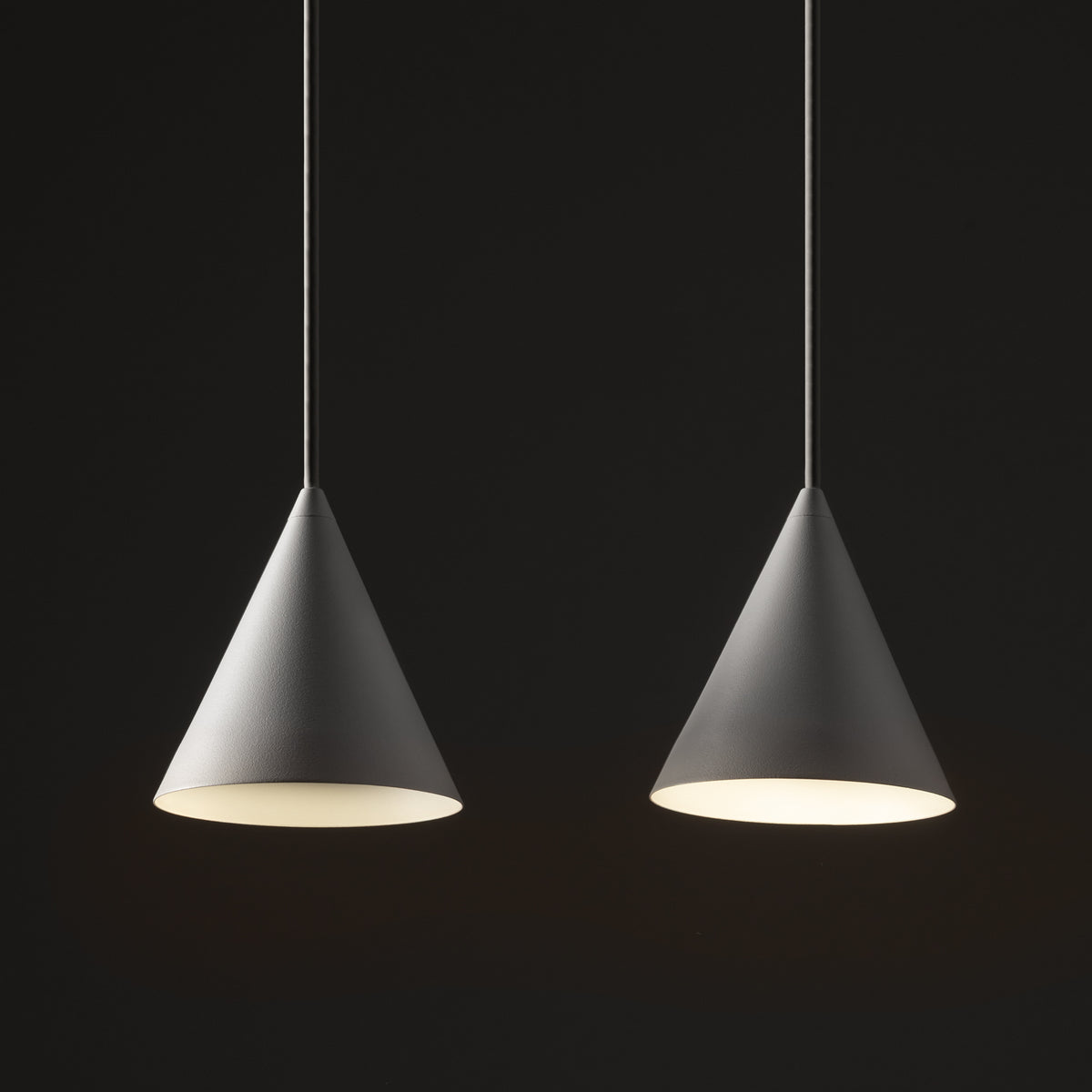 Nowodvorski Lampa przysufitowa FOURTY 10W only LED 50/60Hz - Aluminium lakierowane - Biały 11446 - lampa włączona