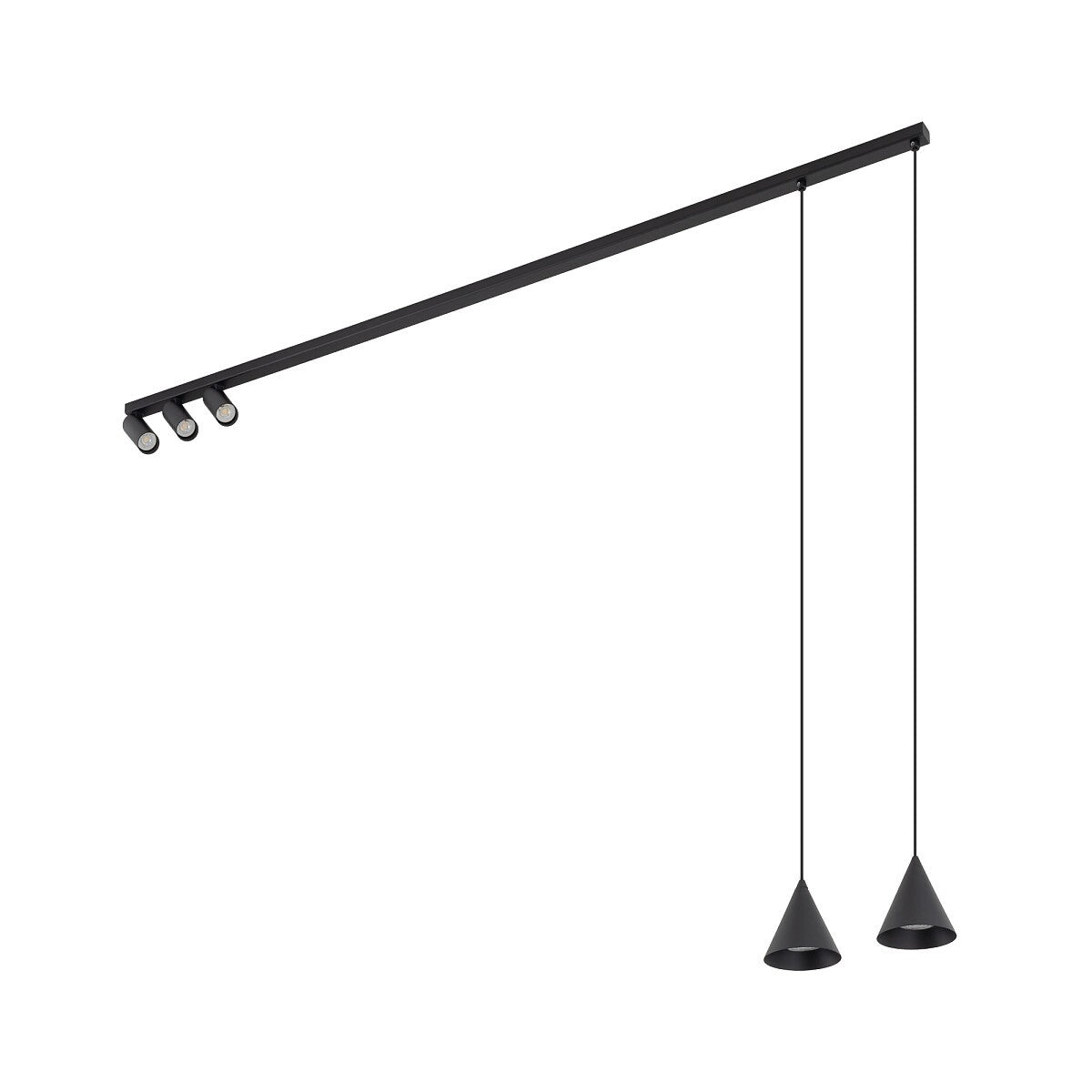 Nowodvorski Lampa przysufitowa FOURTY 10W only LED 50/60Hz - Aluminium lakierowane - Czarny 11448
