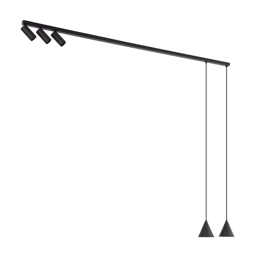 Nowodvorski Lampa przysufitowa FOURTY 10W only LED 50/60Hz - Aluminium lakierowane - Czarny 11448