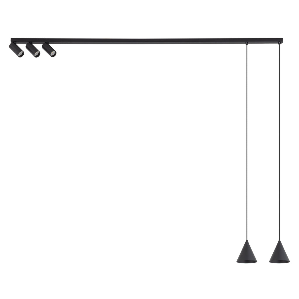 Nowodvorski Lampa przysufitowa FOURTY 10W only LED 50/60Hz - Aluminium lakierowane - Czarny