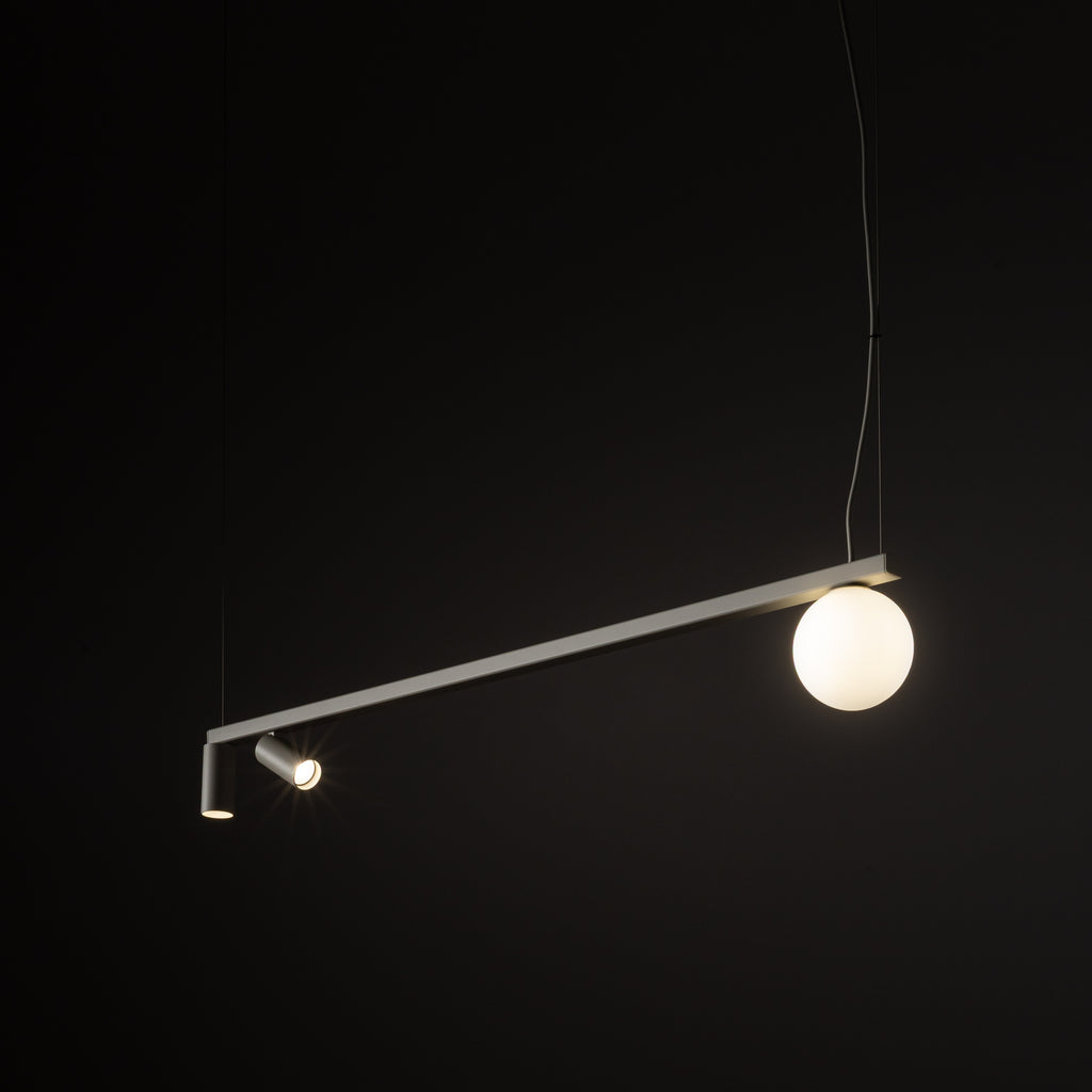 Nowodvorski Lampa wisząca FOURTY 10W only LED 50/60Hz - Aluminium lakierowane - Silk gray 11450