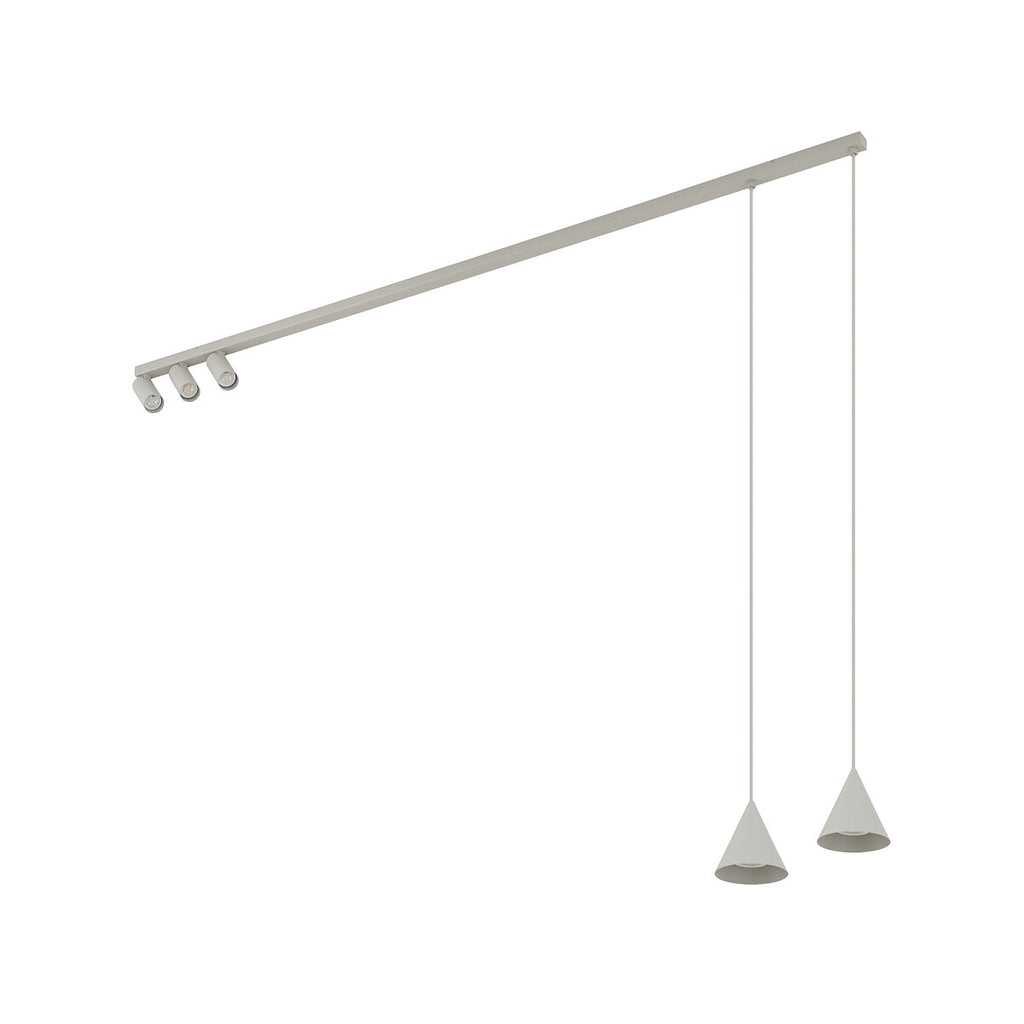 Nowodvorski Lampa przysufitowa FOURTY 10W only LED 50/60Hz - Aluminium lakierowane - Silk gray 11451