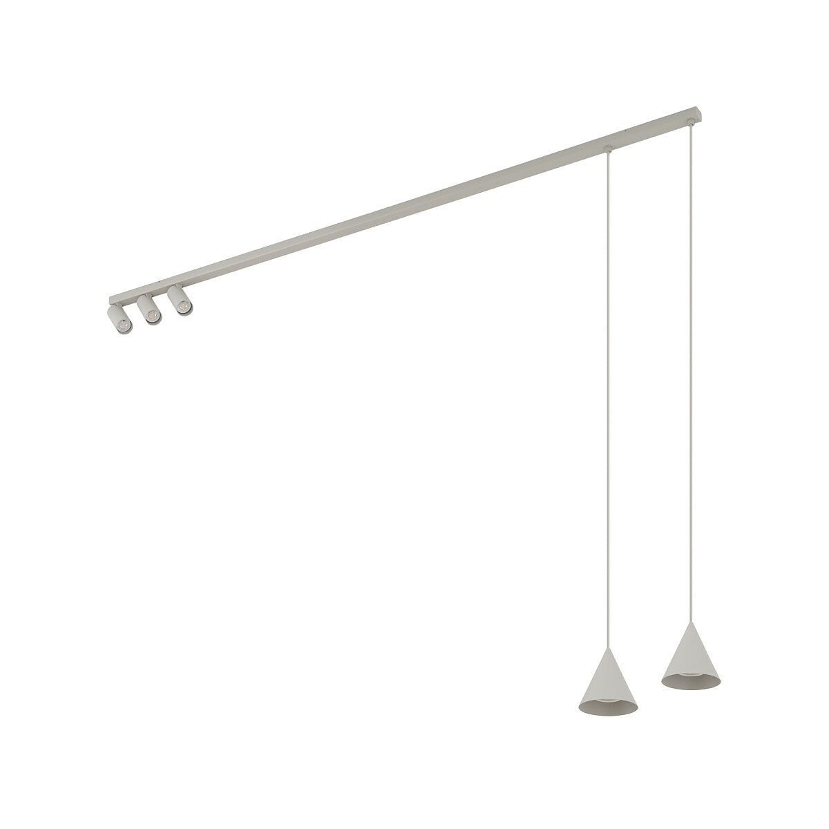 Nowodvorski Lampa przysufitowa FOURTY 10W only LED 50/60Hz - Aluminium lakierowane - Silk gray 11451