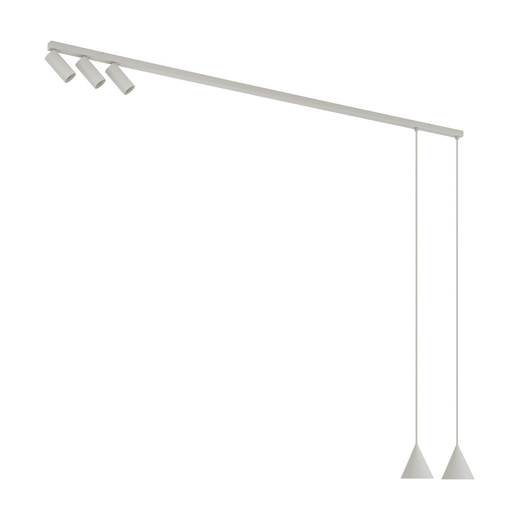 Nowodvorski Lampa przysufitowa FOURTY 10W only LED 50/60Hz - Aluminium lakierowane - Silk gray 11451