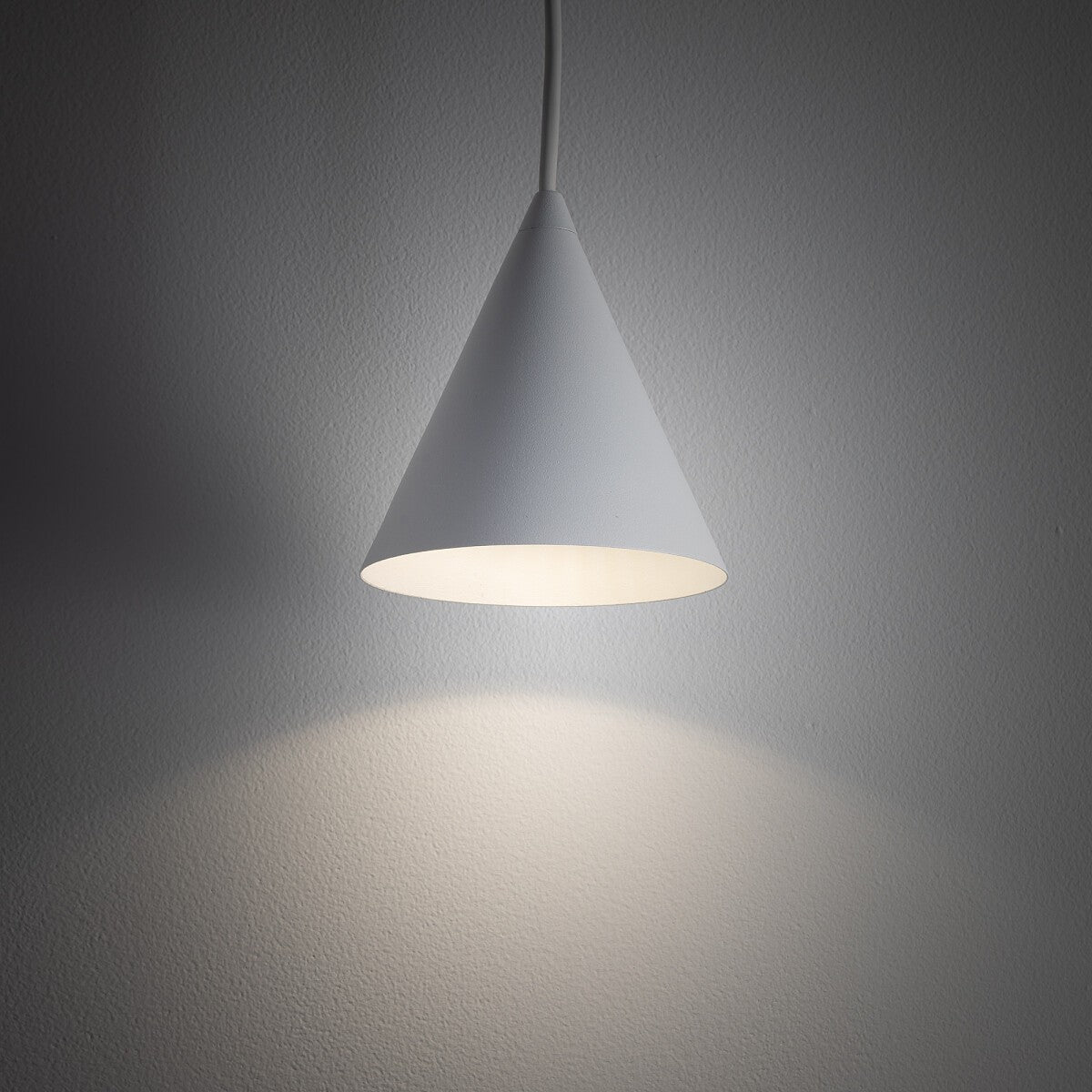 Nowodvorski Lampa wisząca ZENITH XS 10W only LED 50/60Hz - Stal lakierowana - Biały 11453 - lampa włączona