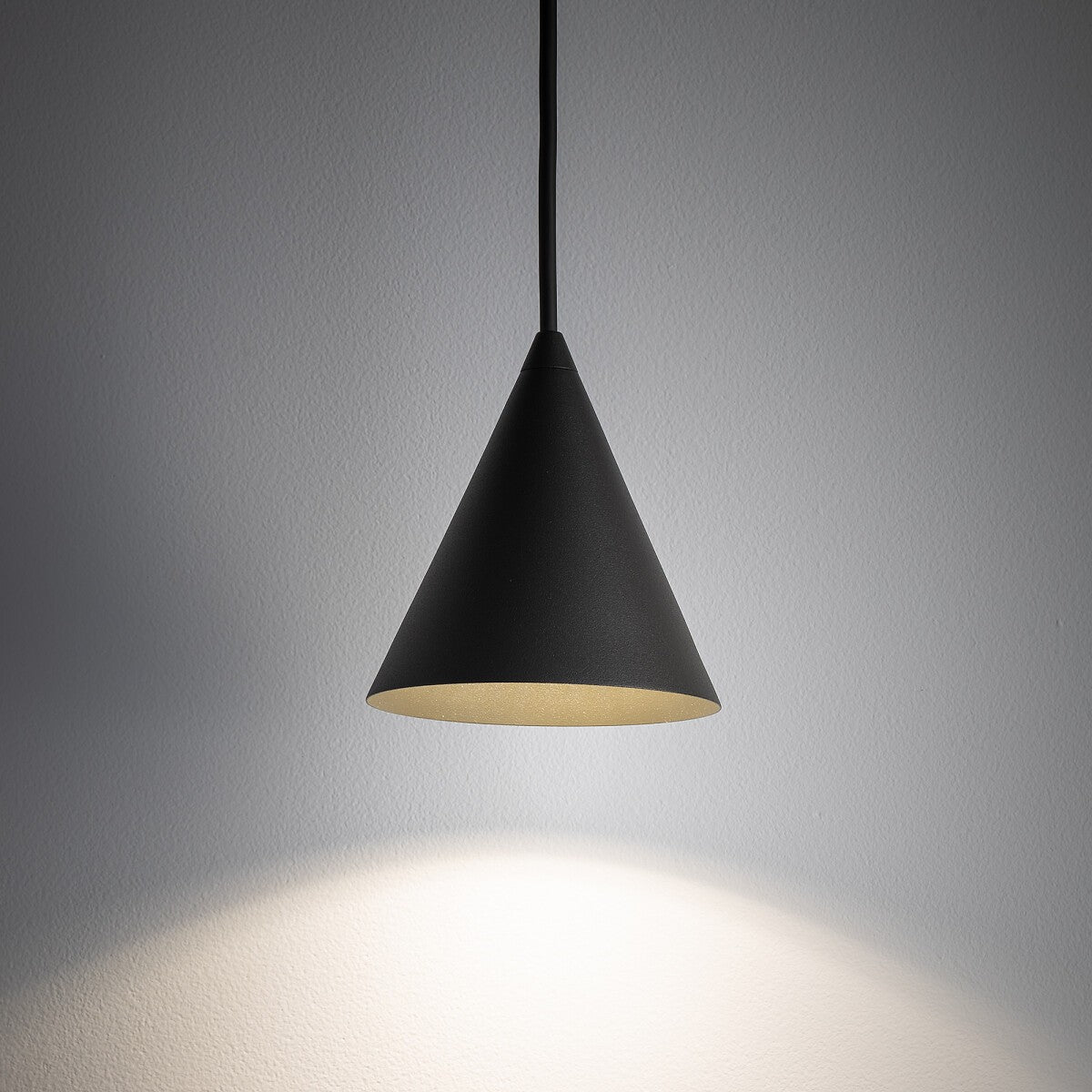Nowodvorski Lampa wisząca ZENITH XS 10W only LED 50/60Hz - Stal lakierowana - Umbra gray 11454 - lampa włączona