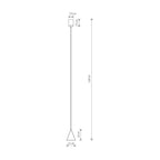 Nowodvorski Lampa wisząca ZENITH XS 10W only LED 50/60Hz - Stal lakierowana - Umbra gray 11454