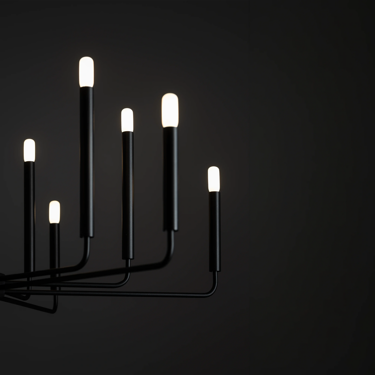 Nowodvorski Żyrandol ORTO A 10W only LED 50/60Hz - Stal lakierowana - Czarny 11462