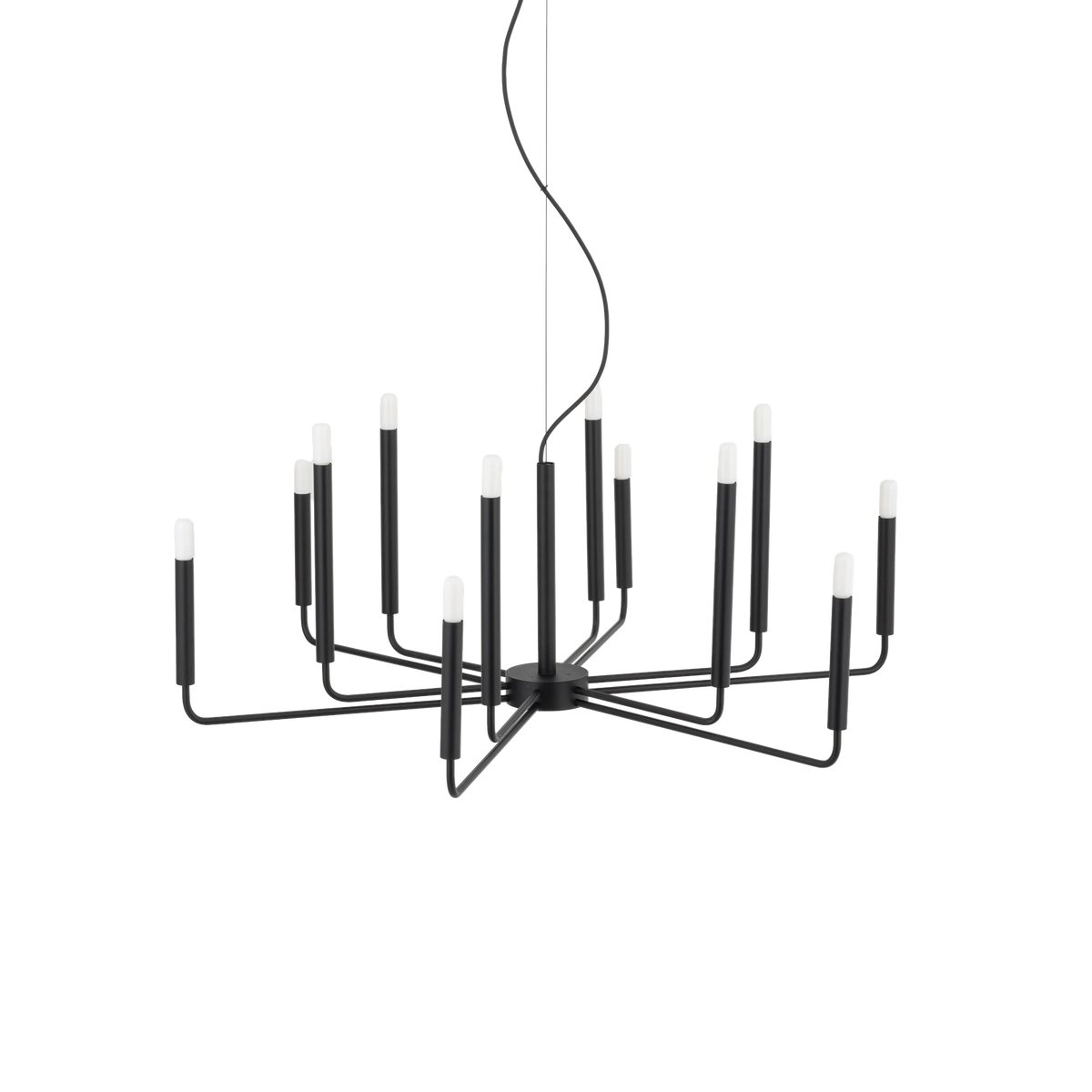 Nowodvorski Żyrandol ORTO A 10W only LED 50/60Hz - Stal lakierowana - Czarny 11462