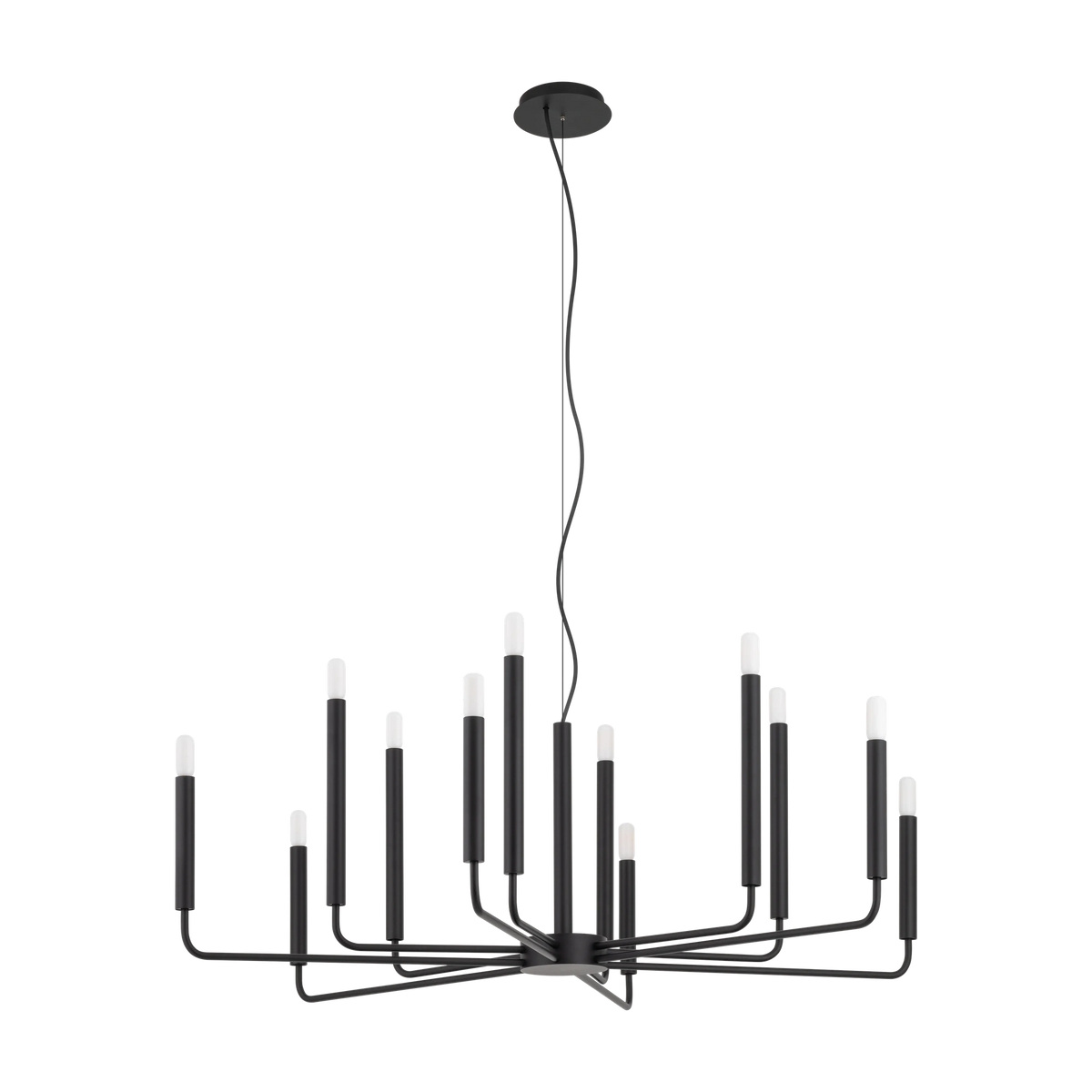 Nowodvorski Żyrandol ORTO A 10W only LED 50/60Hz - Stal lakierowana - Czarny 11462