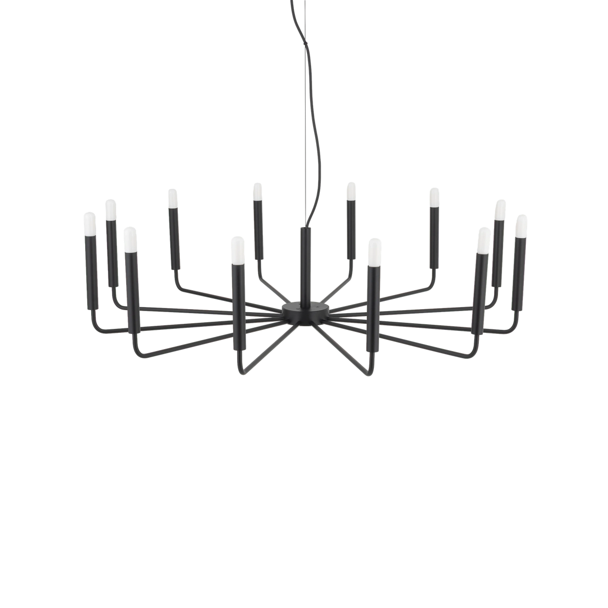 Nowodvorski Żyrandol ORTO B 10W only LED 50/60Hz - Stal lakierowana - Czarny 11464