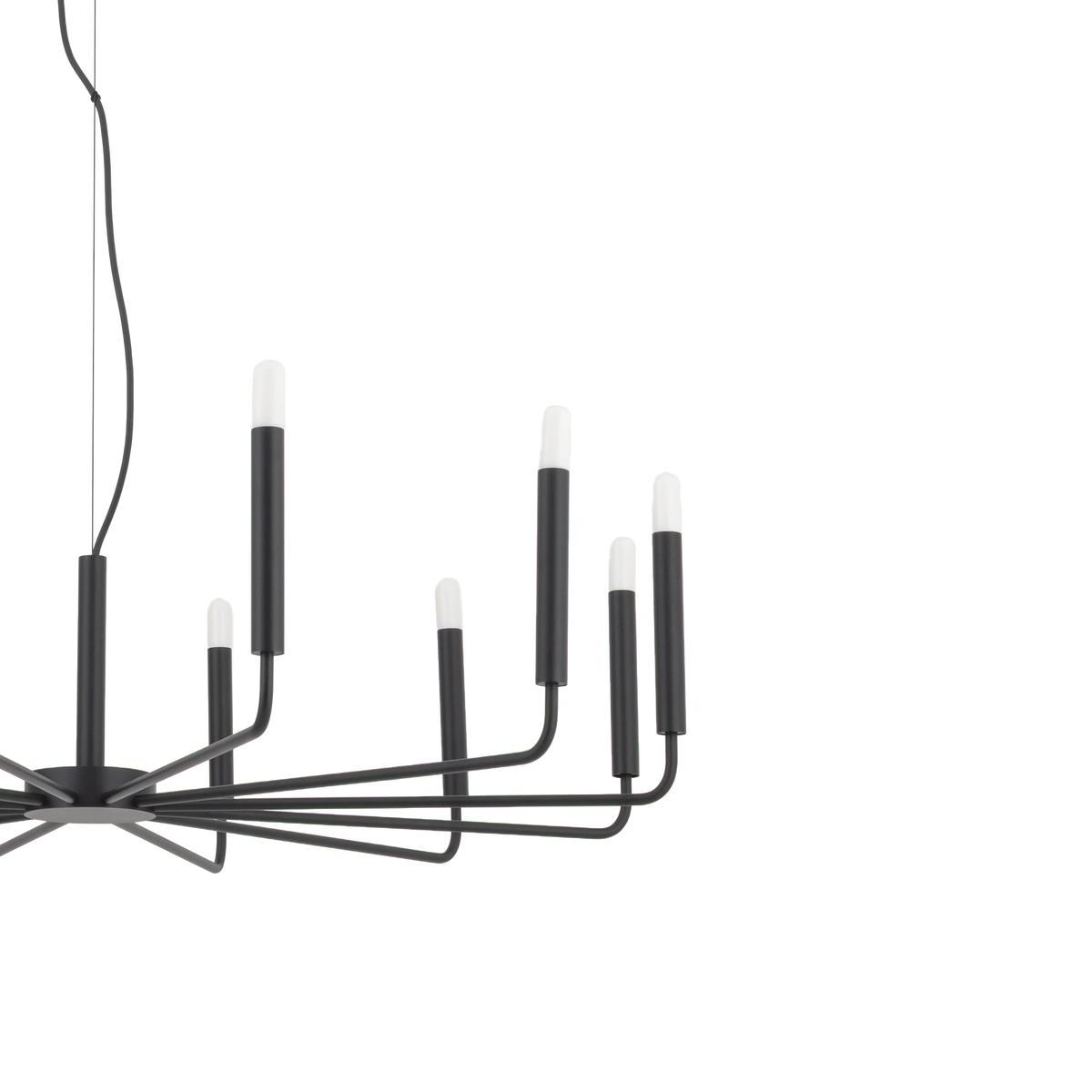 Nowodvorski Żyrandol ORTO B 10W only LED 50/60Hz - Stal lakierowana - Czarny 11464
