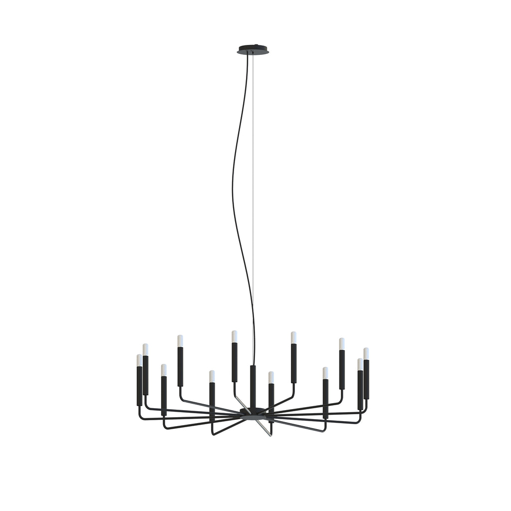 Nowodvorski Żyrandol ORTO B 10W only LED 50/60Hz - Stal lakierowana - Czarny