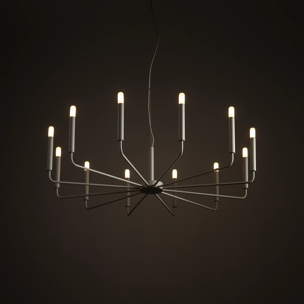 Nowodvorski Żyrandol ORTO B 10W only LED 50/60Hz - Stal lakierowana - Silk gray 11465