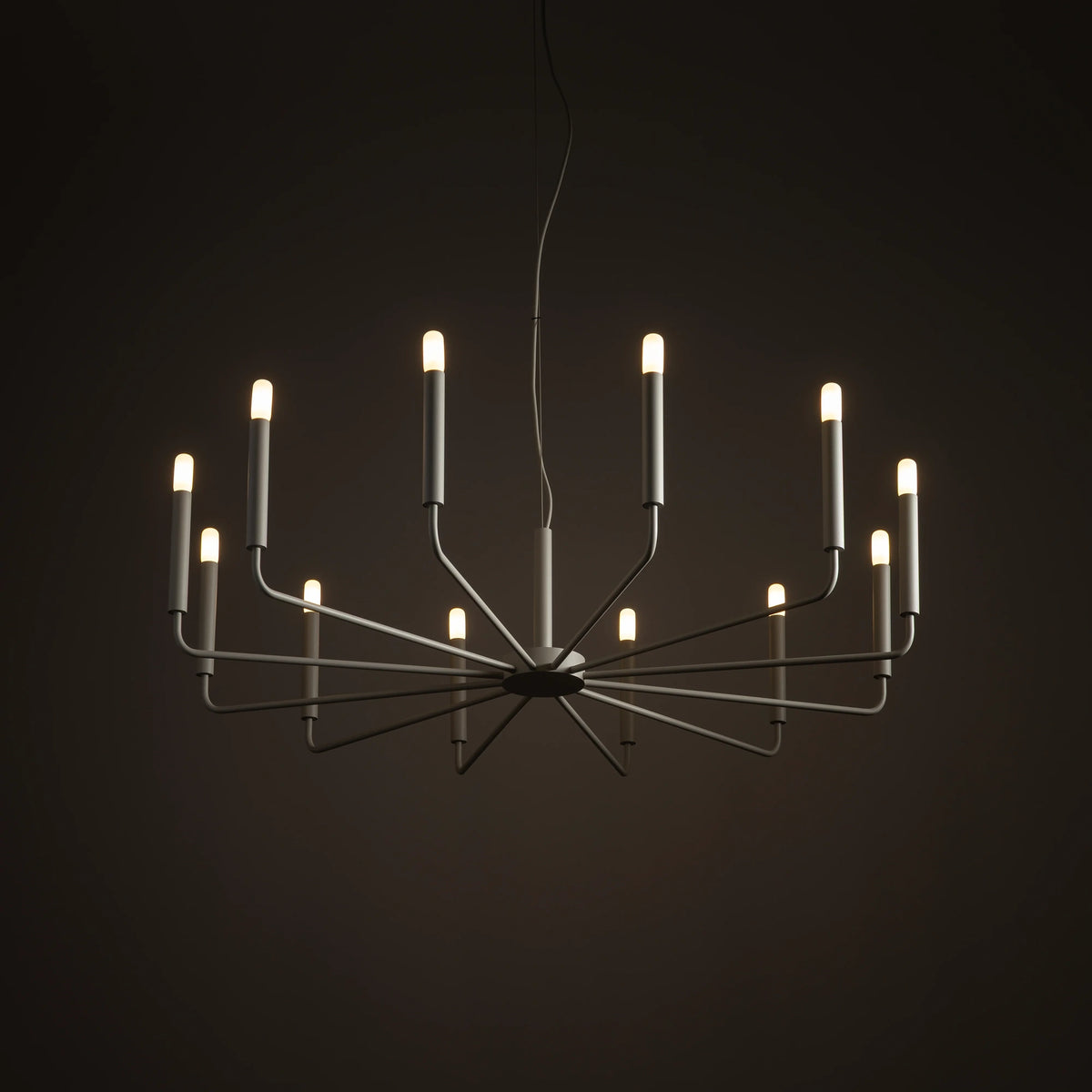 Nowodvorski Żyrandol ORTO B 10W only LED 50/60Hz - Stal lakierowana - Silk gray 11465
