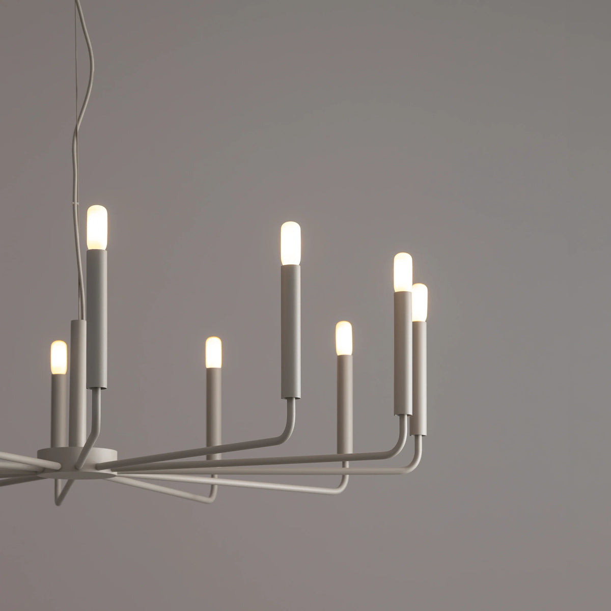 Nowodvorski Żyrandol ORTO B 10W only LED 50/60Hz - Stal lakierowana - Silk gray 11465