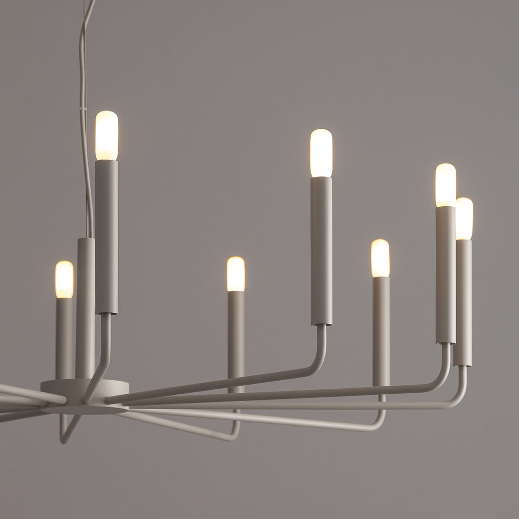 Nowodvorski Żyrandol ORTO B 10W only LED 50/60Hz - Stal lakierowana - Silk gray 11465