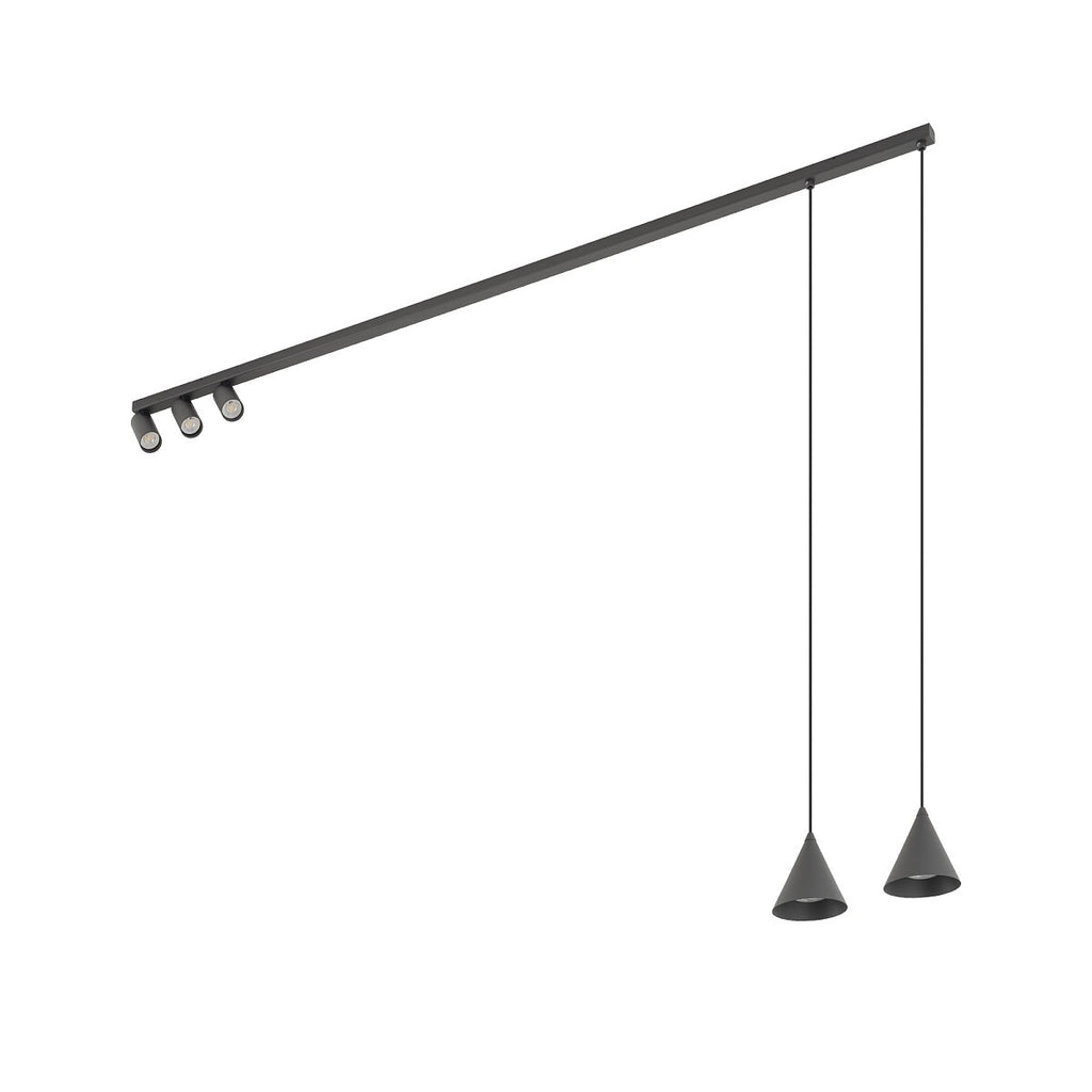 Nowodvorski Lampa przysufitowa FOURTY 10W only LED 50/60Hz - Aluminium lakierowane - Umbra gray 11472