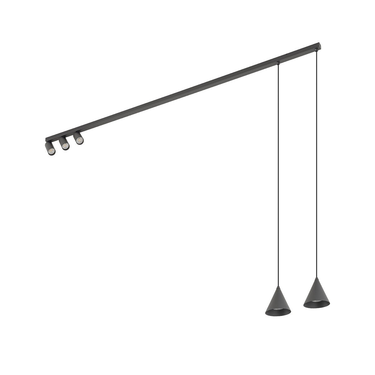 Nowodvorski Lampa przysufitowa FOURTY 10W only LED 50/60Hz - Aluminium lakierowane - Umbra gray 11472