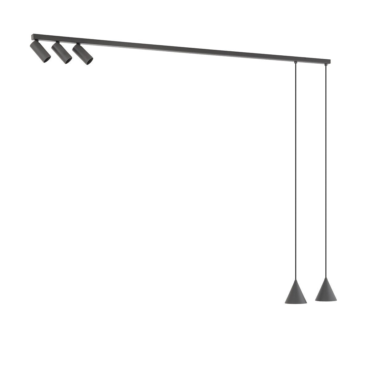 Nowodvorski Lampa przysufitowa FOURTY 10W only LED 50/60Hz - Aluminium lakierowane - Umbra gray 11472