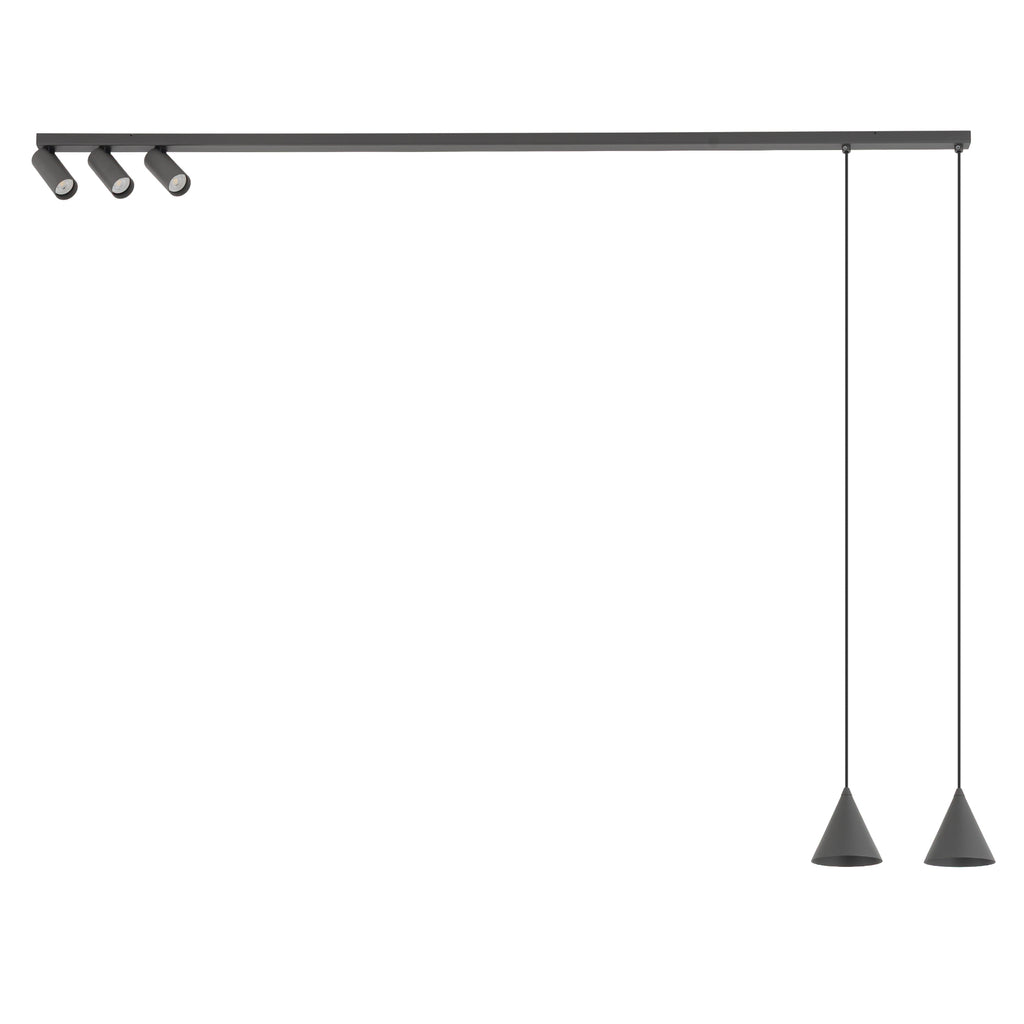 Nowodvorski Lampa przysufitowa FOURTY 10W only LED 50/60Hz - Aluminium lakierowane - Umbra gray