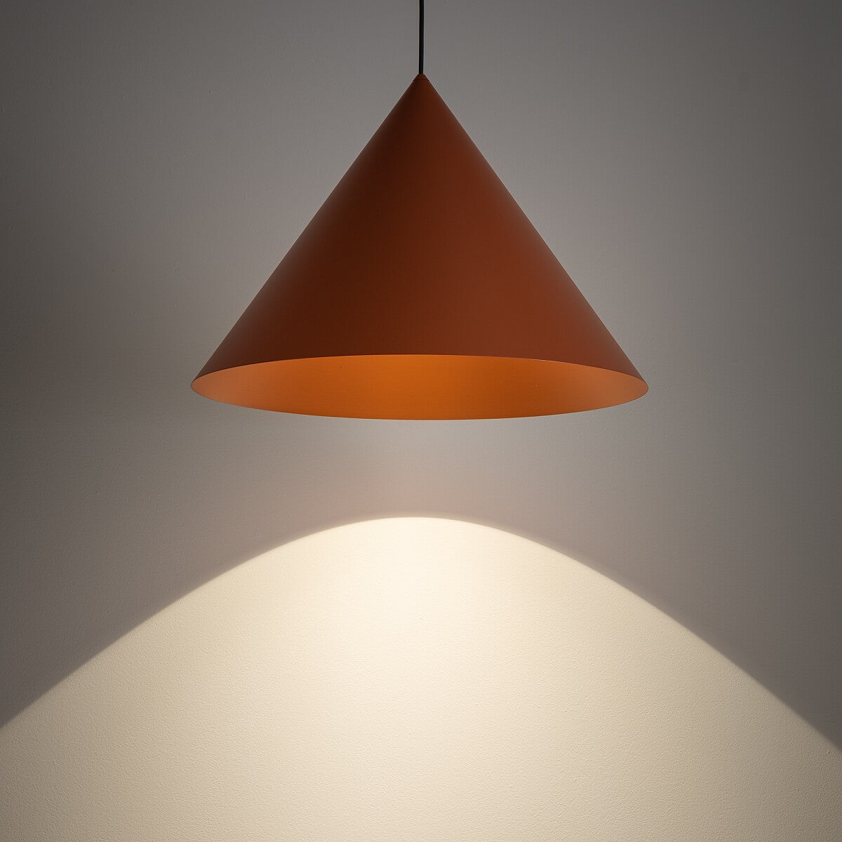 Nowodvorski Lampa wisząca ZENITH L 20W only LED 50/60Hz - Stal lakierowana - Terracotta 11483 - lampa włączona