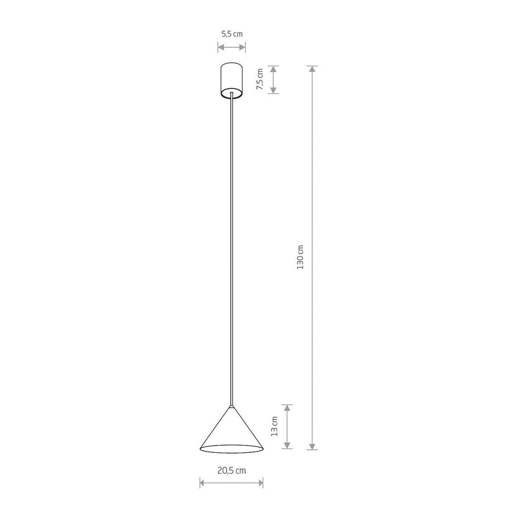 Nowodvorski Lampa wisząca ZENITH S 20W only LED 50/60Hz - Stal lakierowana - Umbra blue 11491
