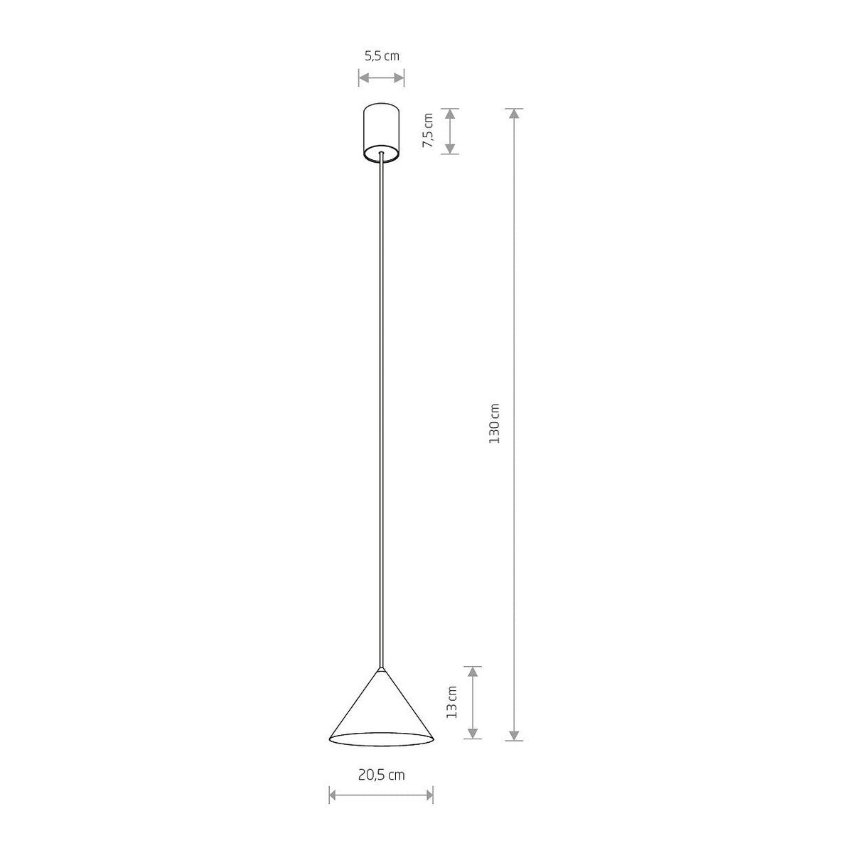 Nowodvorski Lampa wisząca ZENITH S 20W only LED 50/60Hz - Stal lakierowana - Umbra blue 11491