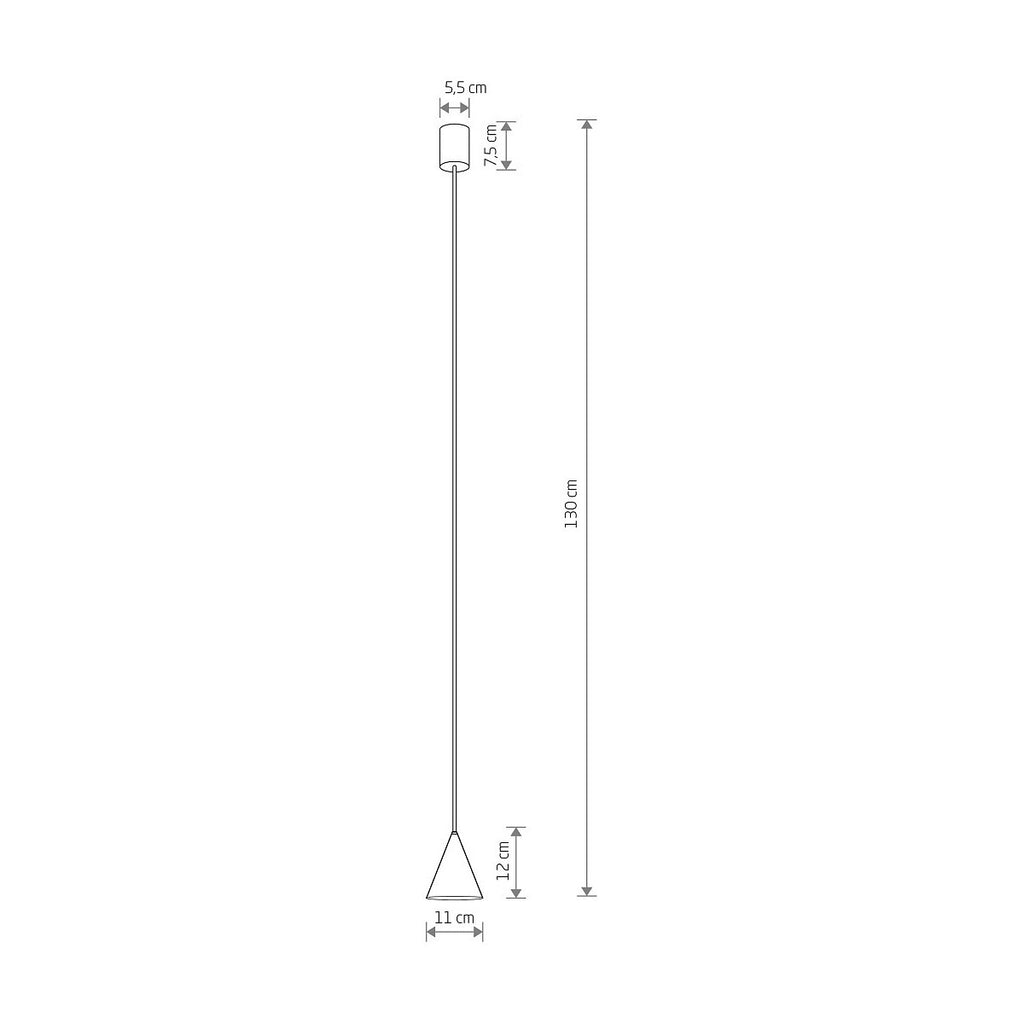 Nowodvorski Lampa wisząca ZENITH XS 10W only LED 50/60Hz - Stal lakierowana - Sage green 11492