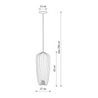 Nowodvorski Lampa wisząca PUMPKIN S 10W only LED 50/60Hz - Stal lakierowana - Terracotta 11496