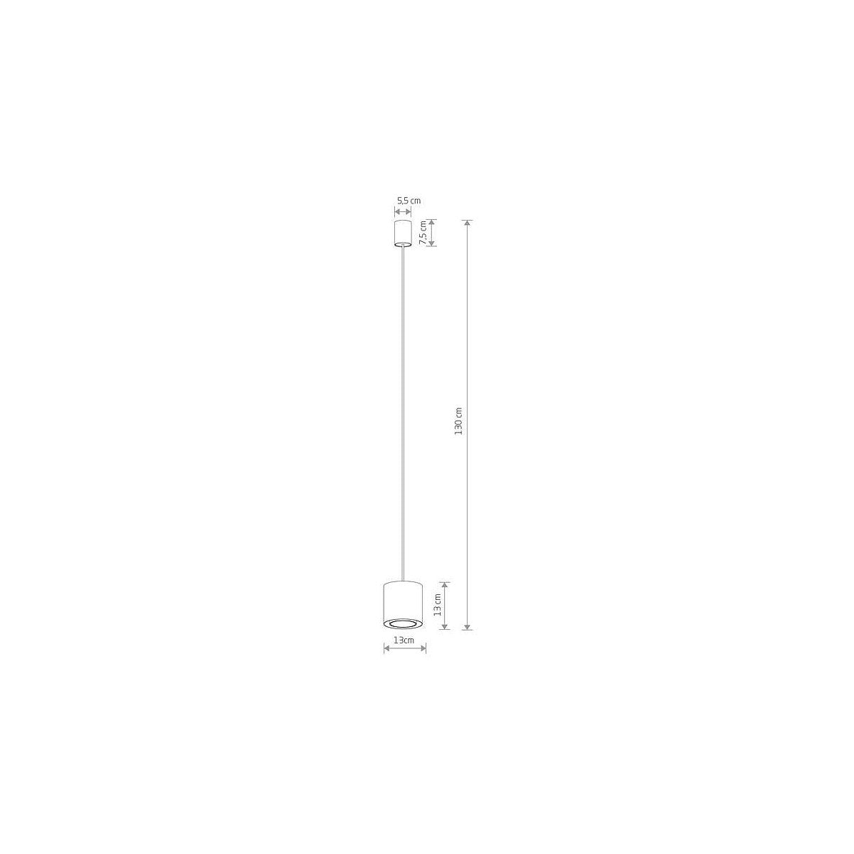 Nowodvorski Lampa wisząca POINT DUO 10W only LED 50/60Hz - Stal lakierowana - Biały 11510