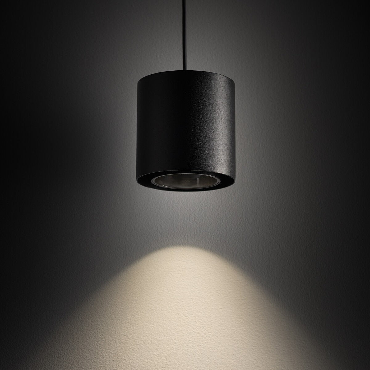 Nowodvorski Lampa wisząca POINT DUO 10W only LED 50/60Hz - Stal lakierowana - Czarny II 11512 - lampa włączona