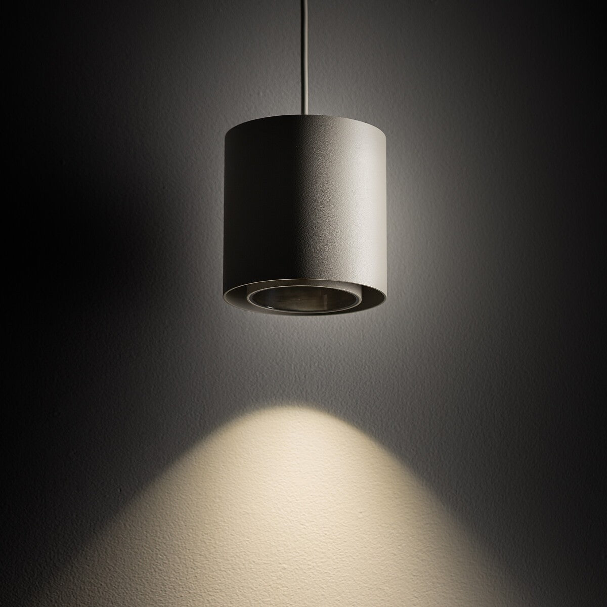Nowodvorski Lampa wisząca POINT DUO 10W only LED 50/60Hz - Stal lakierowana - Silk gray 11513 - lampa włączona