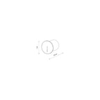 Nowodvorski Lampa ścienna wbudowana ABBY LED 3W 220-230 50/60 IP54 - Aluminium lakierowane - Czarny 11528