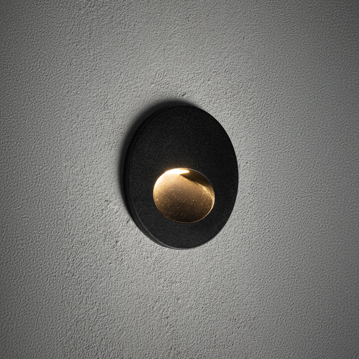 Nowodvorski Lampa ścienna wbudowana AVA LED 3W 220-230 50/60 IP54 - Aluminium lakierowane - Czarny 11530 - lampa włączona