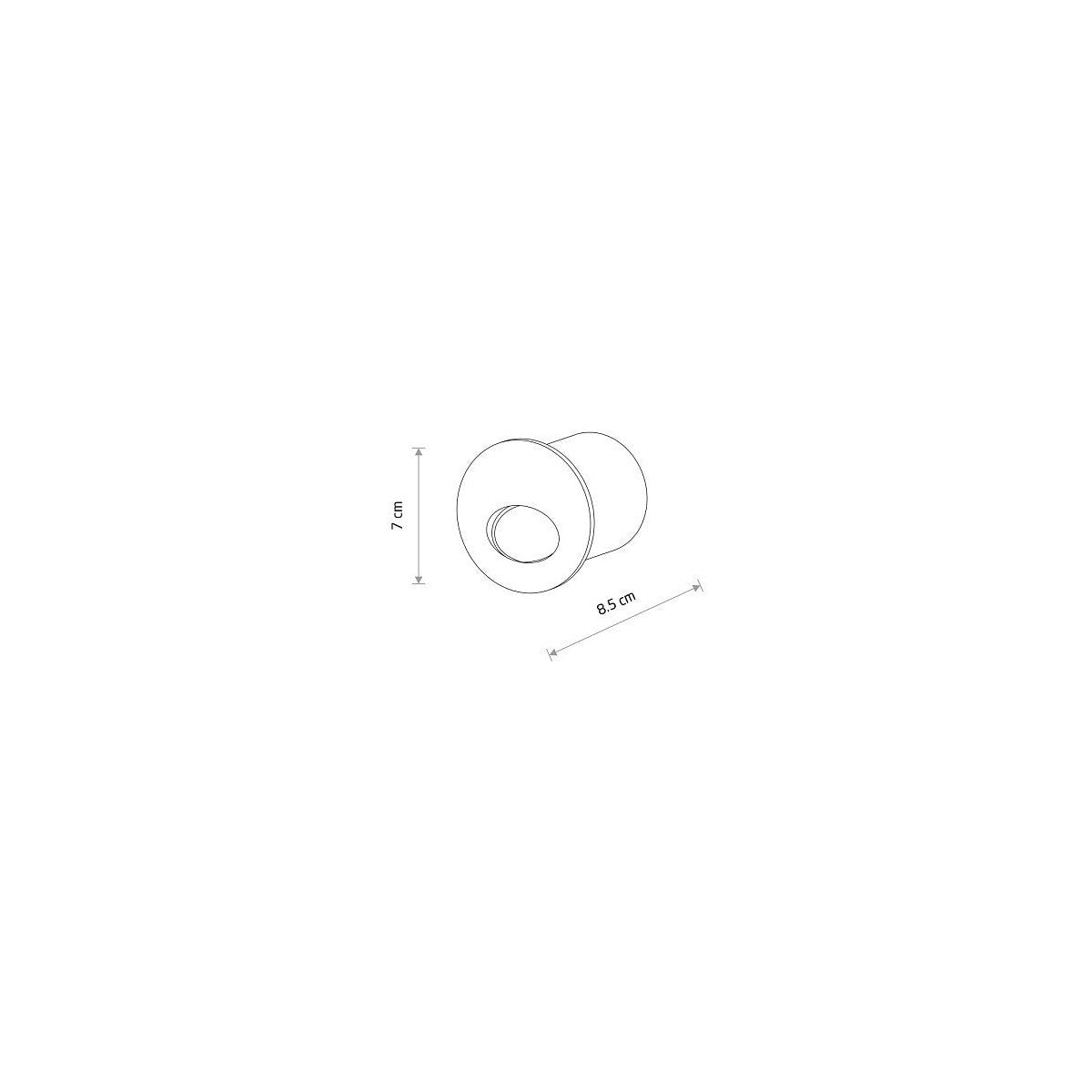 Nowodvorski Lampa ścienna wbudowana AVA LED 3W 220-230 50/60 IP54 - Aluminium lakierowane - Czarny 11530