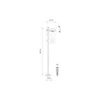 Nowodvorski Lampa gruntowa TESSA LED 7W 220-230 50/60 IP54 - Aluminium lakierowane - Czarny 11541