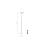 Nowodvorski Lampa gruntowa RUBY LED 7W 220-230 50/60 IP54 - Aluminium lakierowane - Czarny 11542