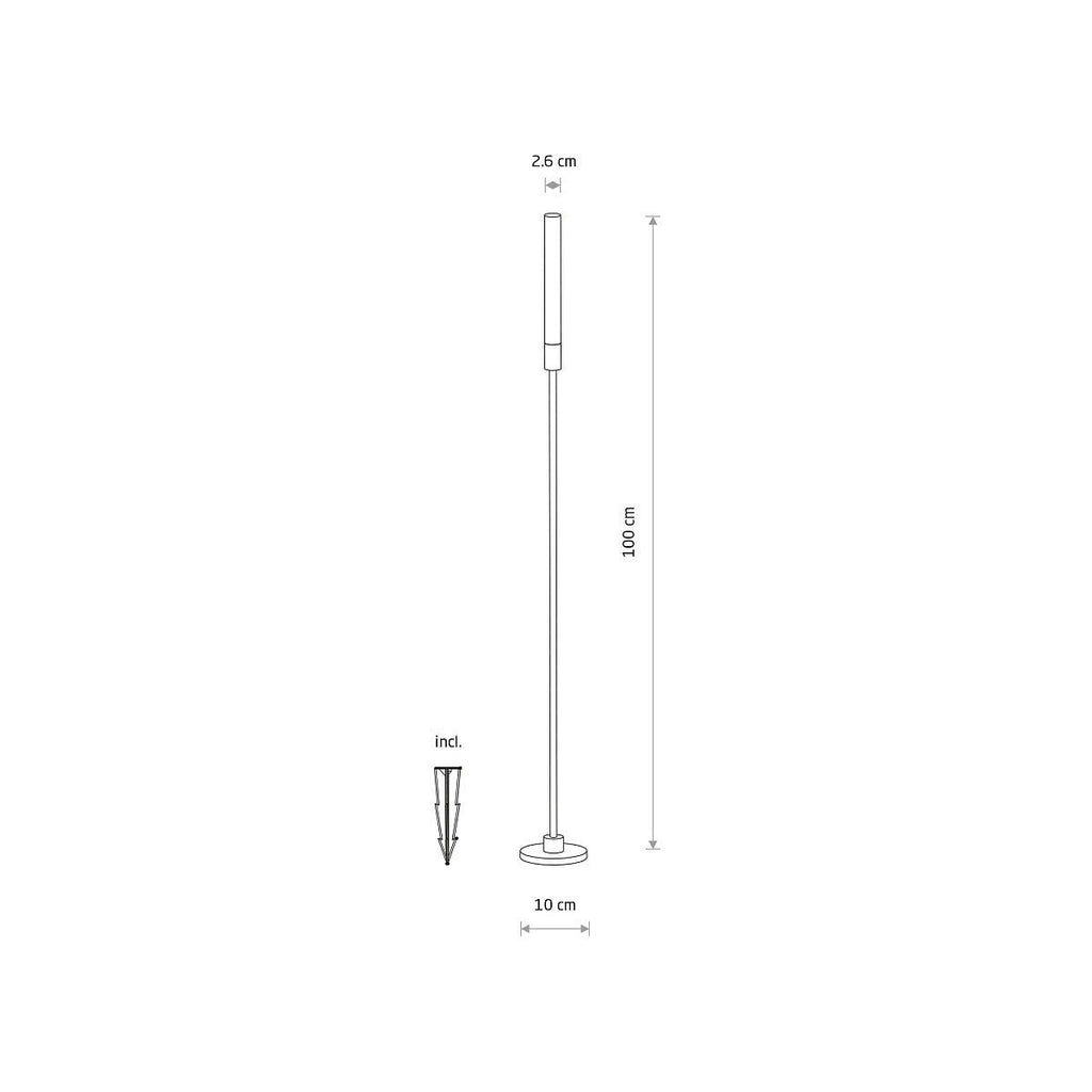 Nowodvorski Lampa gruntowa ZOLA LED 3W 24 IP54 - Aluminium lakierowane - Czarny 11545