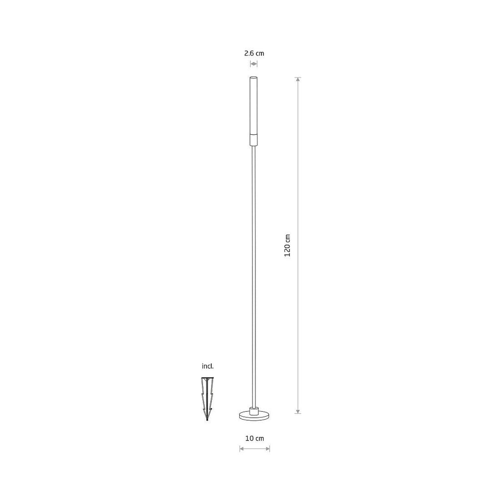 Nowodvorski Lampa gruntowa ZOLA LED 3W 24 IP54 - Aluminium lakierowane - Czarny 11546