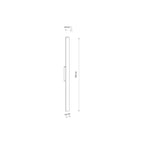 Nowodvorski Lampa ścienna natynkowa DEMI LED M 18W 220-230 50/60 IP54 - Aluminium lakierowane - Terakota 11557