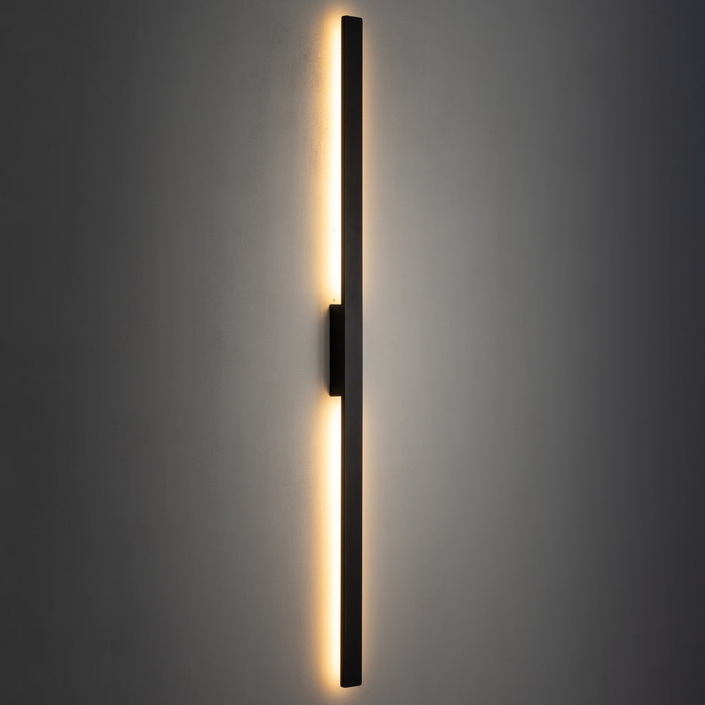 Nowodvorski Lampa ścienna natynkowa DEMI LED L 24W 220-230 50/60 IP54 - Aluminium lakierowane - Czarny 11558